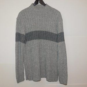 Gray Ribbed Men's Sweater